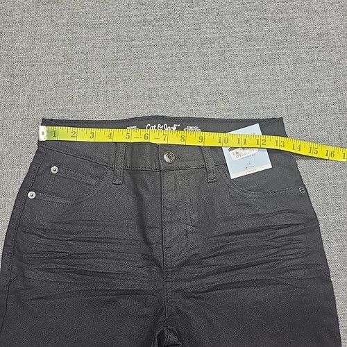 Cat and Jack Boys Stretch Skinny Fit Jeans with Pockets Size 12 Black - Picture 2 of 11