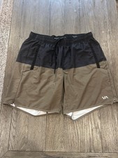 Mens Rvca VA Black Green Shorts Medium