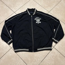 Polo Ralph Lauren giacca uomo 4XLT nero Brooklyn Varsity bomber grande zip alta 67