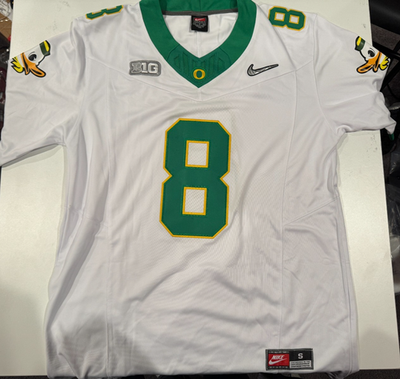 #ad Oregon Ducks Dillon Gabriel Football Jersey White Stitched $39.99