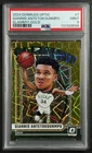 GIANNIS ANTETOKOUNMPO PSA 9 2024 PANINI DONRUSS OPTIC #7 SLAMMY! GOLD PRIZM 9/10