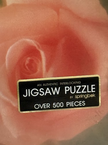Springbok 500 PC Jigsaw Puzzle "MISTY ROSES" 1982 Hallmark PZL4139 - Picture 2 of 11