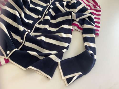 MAX MARA Jacke ITALY Pullover marine blau weiß Strickjacke S 36/38 wNEU….so süß - Bild 5 von 13