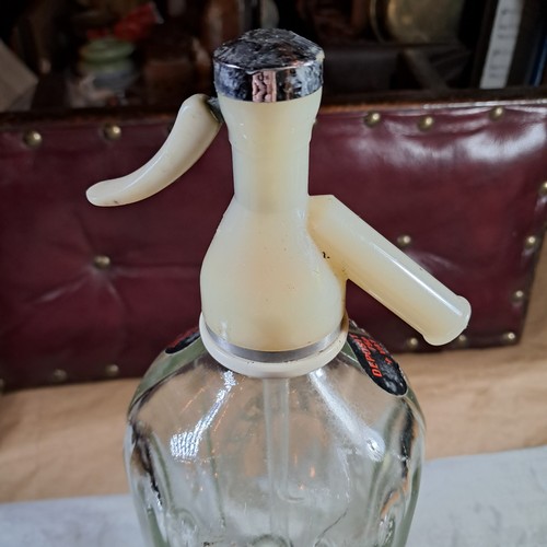 Vintage Schweppes Soda Syphon aus geätztem Glas, 30 cm hoch - Bild 4 von 12