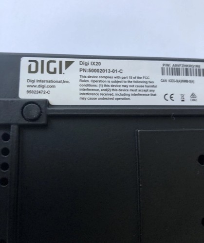 *DIGI* Digi IX20 Rugged Wireless Router & DIGI CORE Plugin Model 1002-CMG4 - Picture 5 of 12