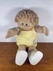 Vintage 1982 Original Cabbage Patch Doll Boy Blonde Hair Blue Eyes Yellow Outfit
