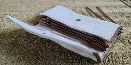 DIESEL VINTAGE "AMAZONITE" Ladies Wallet/Purse. Suede Leather. New & Shop Soiled - Imagen 15 de 24