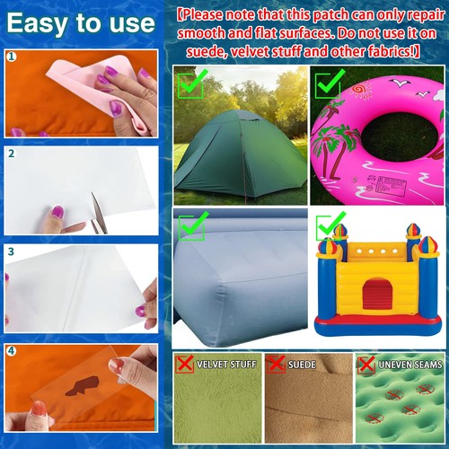 7ft Inflatable Repair Patch Kit for Bounce House, Pool, Tent, Canvas, Canopy,... - Picture 5 of 7