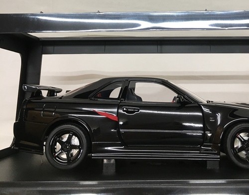 AUTOart 1/18 Nismo R34 GT-R Z-tune Black Pearl Diecast Model BNR34 JDM Used - Picture 8 of 16