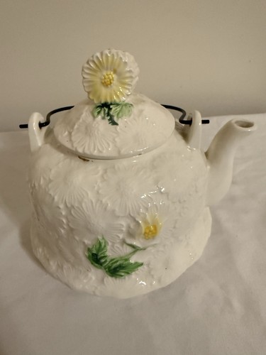 Rubens Original White tea pot with yellow daisies 1968 Made in Japan Vintage MCM - Picture 2 of 6