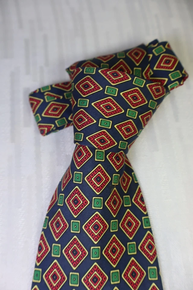 Corbata de seda Cerruti 1881 hecha en Francia clásica vintage Foto 3 de 4