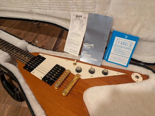 2006 Gibson Flying V '98 V Factor X Natural Mahogany W/Gold Hardware & OHSC