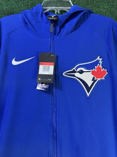 Felpa con cappuccio Nike Toronto Blue Jays Authentic Performance Raglan da uomo taglia large - Foto 2 di 6