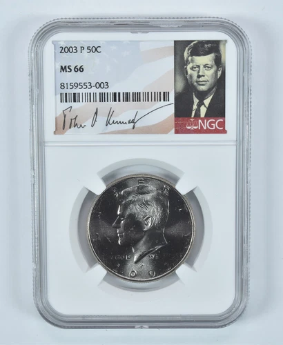 2003-P Kennedy Half Dollar MS66 NGC Special Label