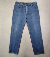 Vintage Levis 509 Jeans Men 38x31 Fit 36x30 Blue USA Orange Tab Straight Leg