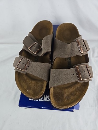 Birkenstock 151183 Women's Arizona Sandal - Mocha Birkibuc, US 10-10.5 N - EU 41 - Picture 2 of 16