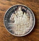 1971  White Mountain Apache Geronimo Indian Horse 999 FINE Silver Round 26gram