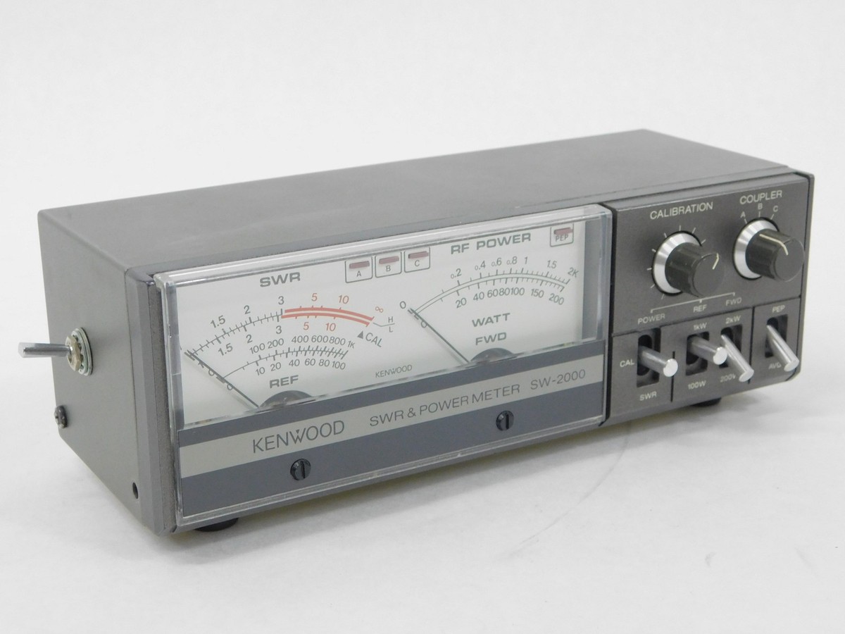KENWOOD SW-2000 SWC-3 VSWR / POWER 計 Ham Radio Kenwood SWR Power Meter Sw-2000 2kw Very Clean for