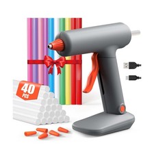 Cordless Hot Glue Gun and Sticks Set, Fast Preheating with 3Ah Buil... Fast Ship