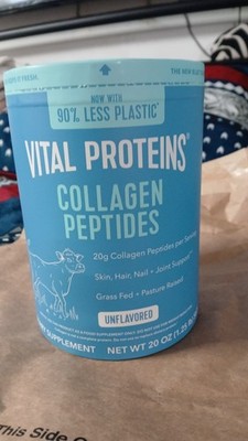 New Sealed Vital Proteins Collagen Peptides Grass Fed Unflavored 20oz