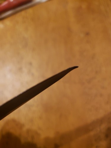 Kershaw Outright 8320 Assisted Open Plain Edge Pocket Knife Used With Bent Tip - Picture 9 of 14