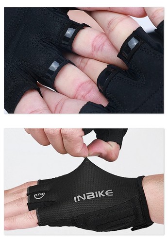 INBIKE Half Finger Cycling Gloves – Summer MTB Gloves with Shock Absorption - Picture 23 of 33