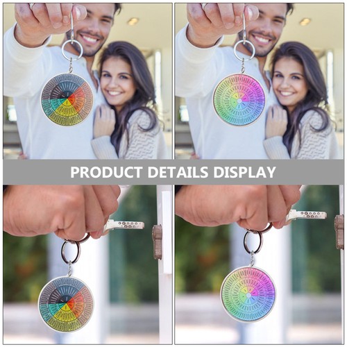 2 Pcs Emotional Keychain Feelings Expression Wheel Emotions Double - 第 4/12 張圖片