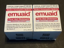 Emuaid First Aid Ointment Maximum Strength - 2 oz New Fresh 2 Boxes Exp 8/2026
