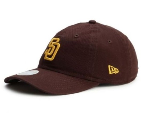 Chapeau réglable marron New Era MLB Core Classic San Diego Padres 9TWENTY pour femme - Photo 2/5