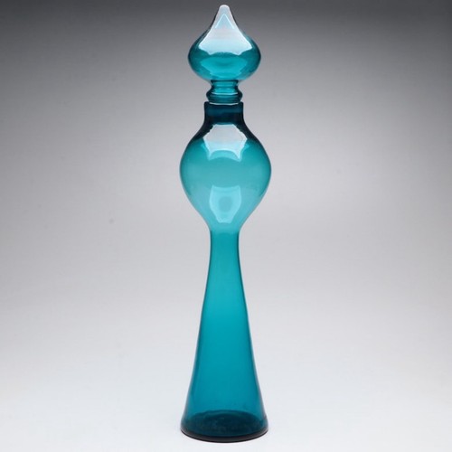 Husted Glass Works Blenko Decanter Reproduction Glass 588 Stopper - Picture 2 of 2