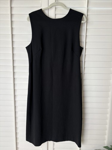 SPANX Sheath Dress XL Black Perfect Fitted Sleeveless Zip Back EUC - Picture 3 of 12