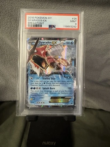 Pokémon Gyarados EX Breakpoint 26/122 Ultra Rare Holo PSA 9 2016 Trading Card
