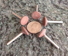 5  mounted points grinding wheels metal finishing dremel 5/8  x 1/8 x 1/8 red 