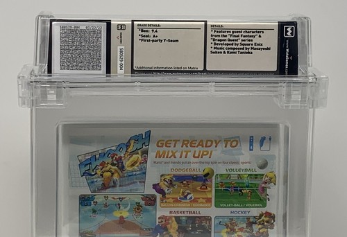 Mario Sports Mix WATA 9.4 A+ Nintendo Wii Brand New Sealed Graded Video Game - Picture 5 of 5