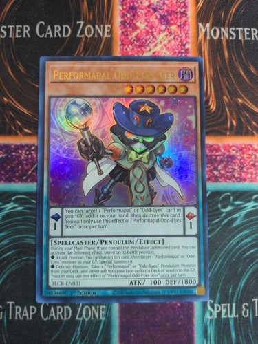 Yu-Gi-Oh! Performapal Odd-Eyes Seer BLCR-EN031 1st Edition Ultra Rare NM - Picture 1 of 4