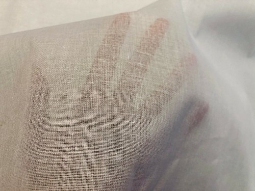 100% COTTON MUSLIN FABRIC mask voile curtains gauze cheesecloth 150cm wide WHITE - Picture 4 of 6