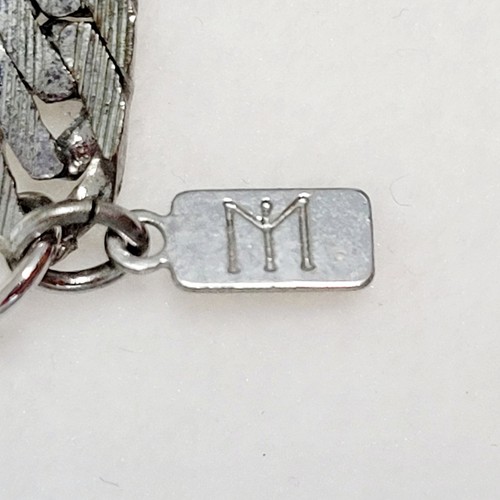 Collar Cadena Espiga Gruesa Merlite Vintage 20" Texturizada Semi Mate Plata - Imagen 7 de 7