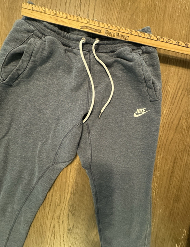Nike Sportswear Men Jogger Pants Blue Cotton Pockets Zip Medium 805150-011 - Picture 3 of 8