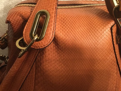 CHLOE WOMENS $4320 PARATY REAL PYTHON COLOR : EXOTIC WOOD SZ.MEDIUM NWTAG ITALY - Picture 2 of 12