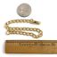 thumbnail 10  - Vintage Bracelet Chain Gold Tone Metal Costume Jewelry 7” Long Foldover Clasp