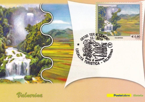 VALNERINA (TR) PHILATELIC POSTCARD 2015 MAXIMUM CARD