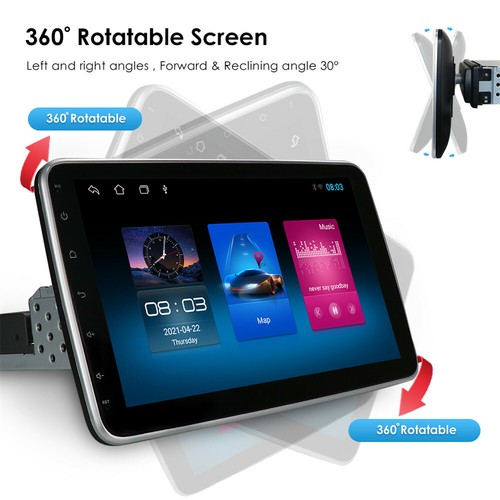 10.1'' Android 10 Car Radio Single 1DIN Touch Screen GPS Wifi MP5 Player - Picture 2 of 12