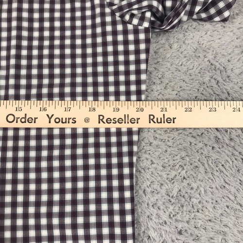 Camisa Mizzen Principal Sotavento Para Hombres Borgoña Cuadros Rendimiento Manga Larga - Imagen 7 de 7
