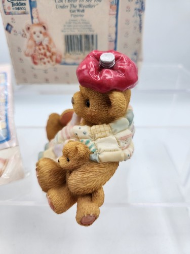 1997 Enesco Cherished Teddies "Can't Bear To See You Under The Weather" 215856 - Picture 3 of 9
