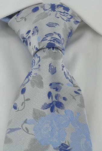 Michelsons of London Floral Wedding Tie & Pocket Square Set - Picture 5 of 21