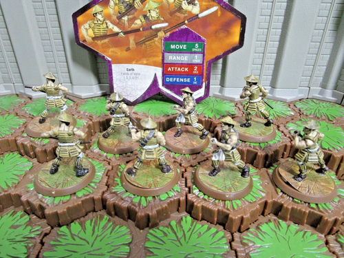 Heroscape Ashigaru Yari -Fields of Valor - 2 Squads 1 Card Damaged Broken Spears - Picture 6 of 6