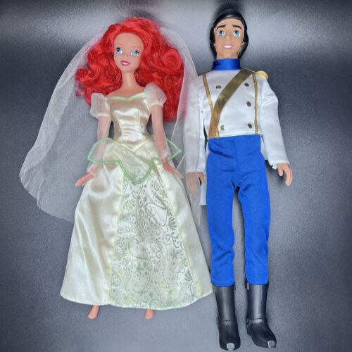 TRU Exclusive Mattel Disney The Little Mermaid Wedding Dolls Ariel & Prince Eric - Picture 2 of 15