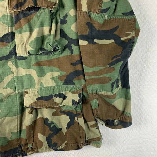 Vintage Military Combat Shirt Herren Medium Regular Hot Weather Woodland Camo - Bild 4 von 13