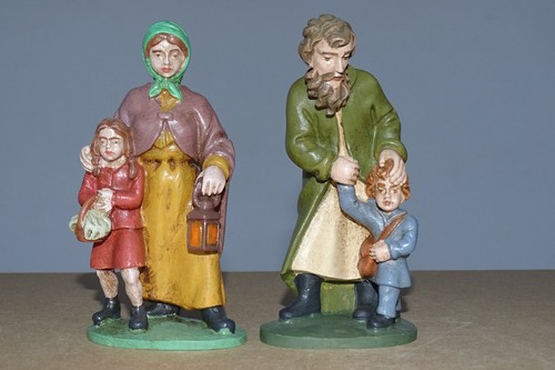 Mann und Frau + Kind 2x HOLZFIGUR 12cm geschnitzte Figur Krippenfigur Kemperling - Bild 7 von 13