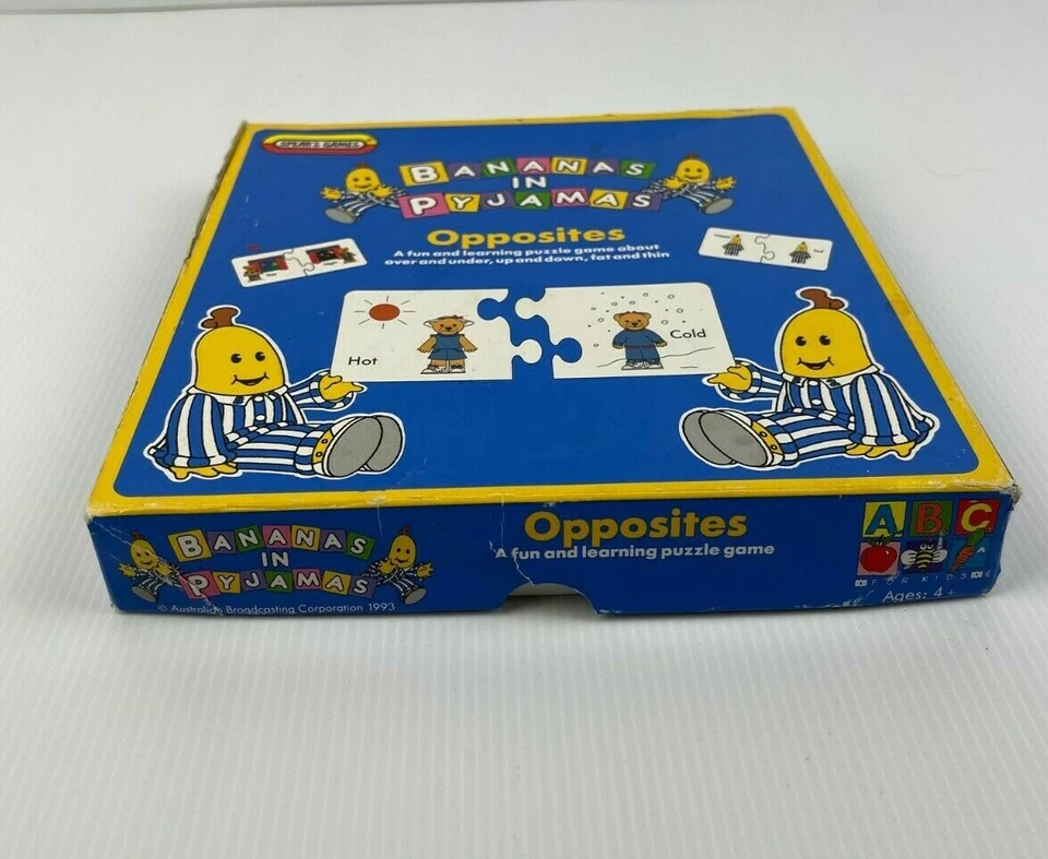Bananas in Pyjamas Opposites Puzzle 1993 Vintage Rare (1 Missing Piece) - image 2 of 4